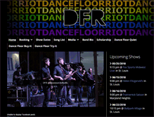 Tablet Screenshot of dancefloorriot.com